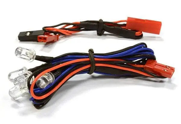 Integy C26118 White 5Mm Led (6) For 1/10 Scx-10 1