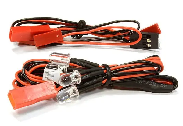 Integy C26119 Red 5Mm Led (4) For 1/10 Scx-10, Scale Crawler, Off-Road, On-Road Touring & Drift 1