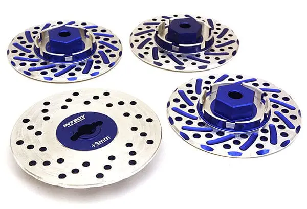 Integy C27170blue Alloy 44Mm Brake Disc 12Mm Hex +3 Offset For 1/10 Size Rc Drift 1