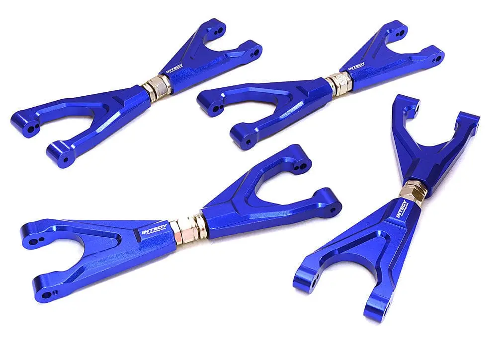 Integy C27194 Bule Billet Machined Adjustable Upper Suspension Arms (4) 1