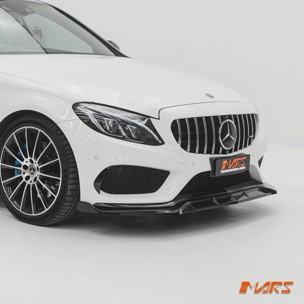 Gloss Black Front Lip Spoiler Bodykit For Mercedes-Benz C-Class C205 S205 W205 Amg Bumper Bar & C43 2015-2018 1