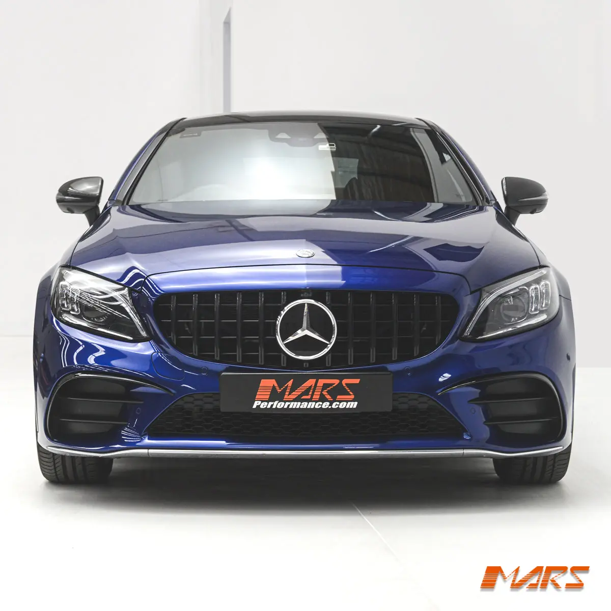 Gloss Black Amg C63 Panamericana Style Front Bumper Bar Grille Grill Bodykit For Mercedes-Benz C-Class W205 Sedan & C205 Coupe 1