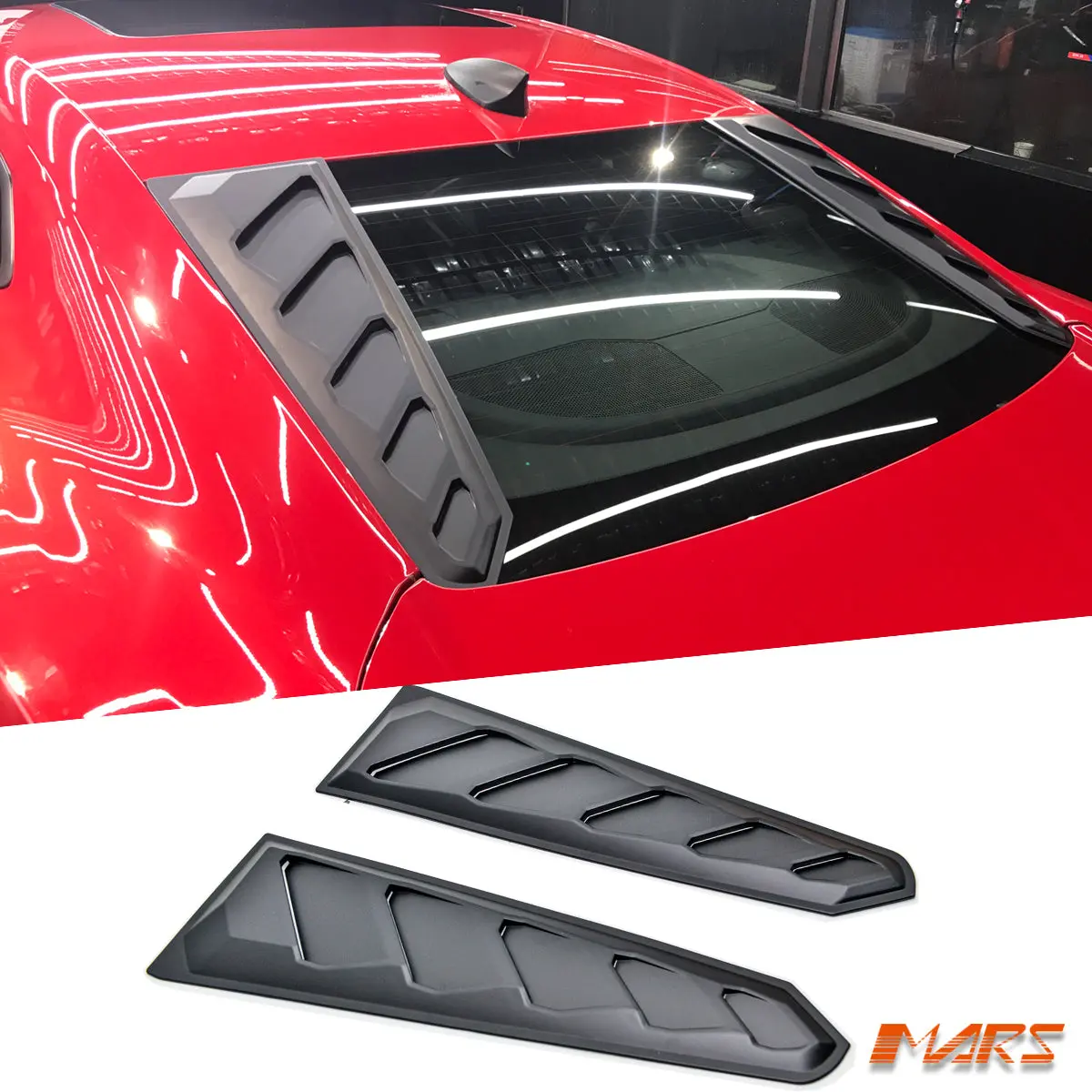 Rear Window Louvers Cover Vent Spoiler Bodykit For Chevrolet Camaro 2Ss Bodykit 2016-2022 1