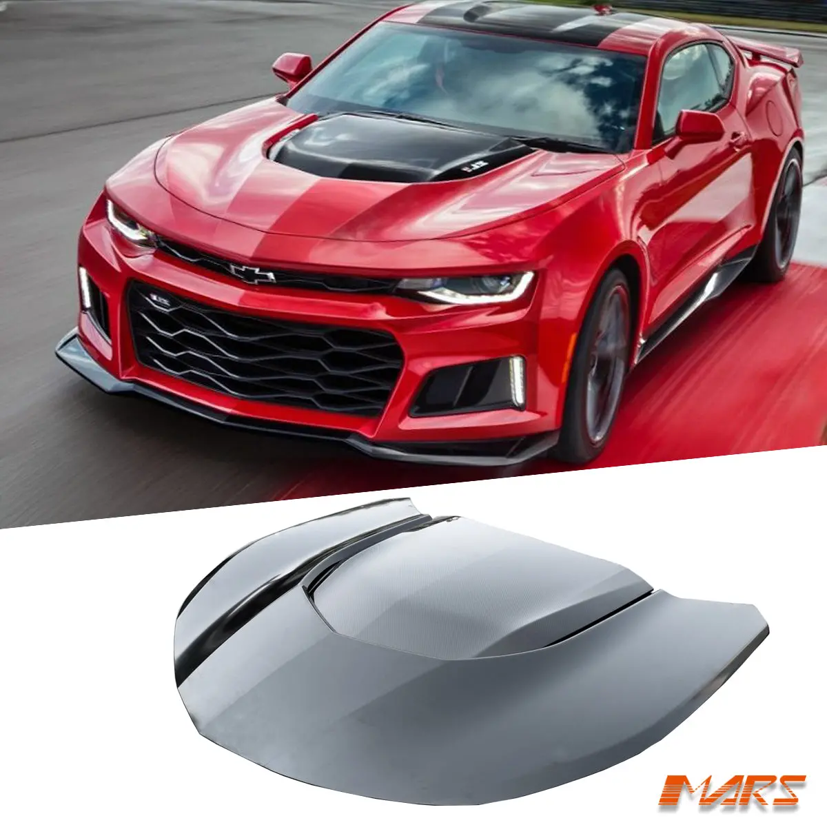 Zl1 1Le Style Aluminium Bonnet Hood Bodykit With Carbon Vent For Chevrolet Camaro 2016-2022 1
