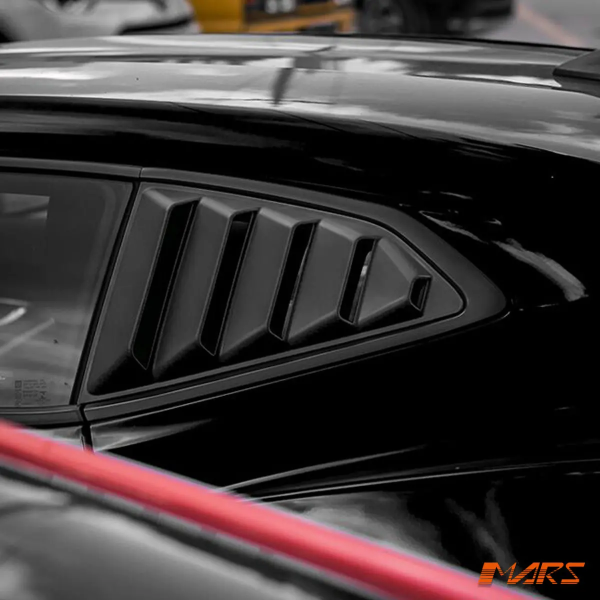 Matt Black Abs Plastic Gt Rear Window Corner Louver Vents Bodykit For Chevrolet Camaro 2Ss Bodykit 2016-2022 1