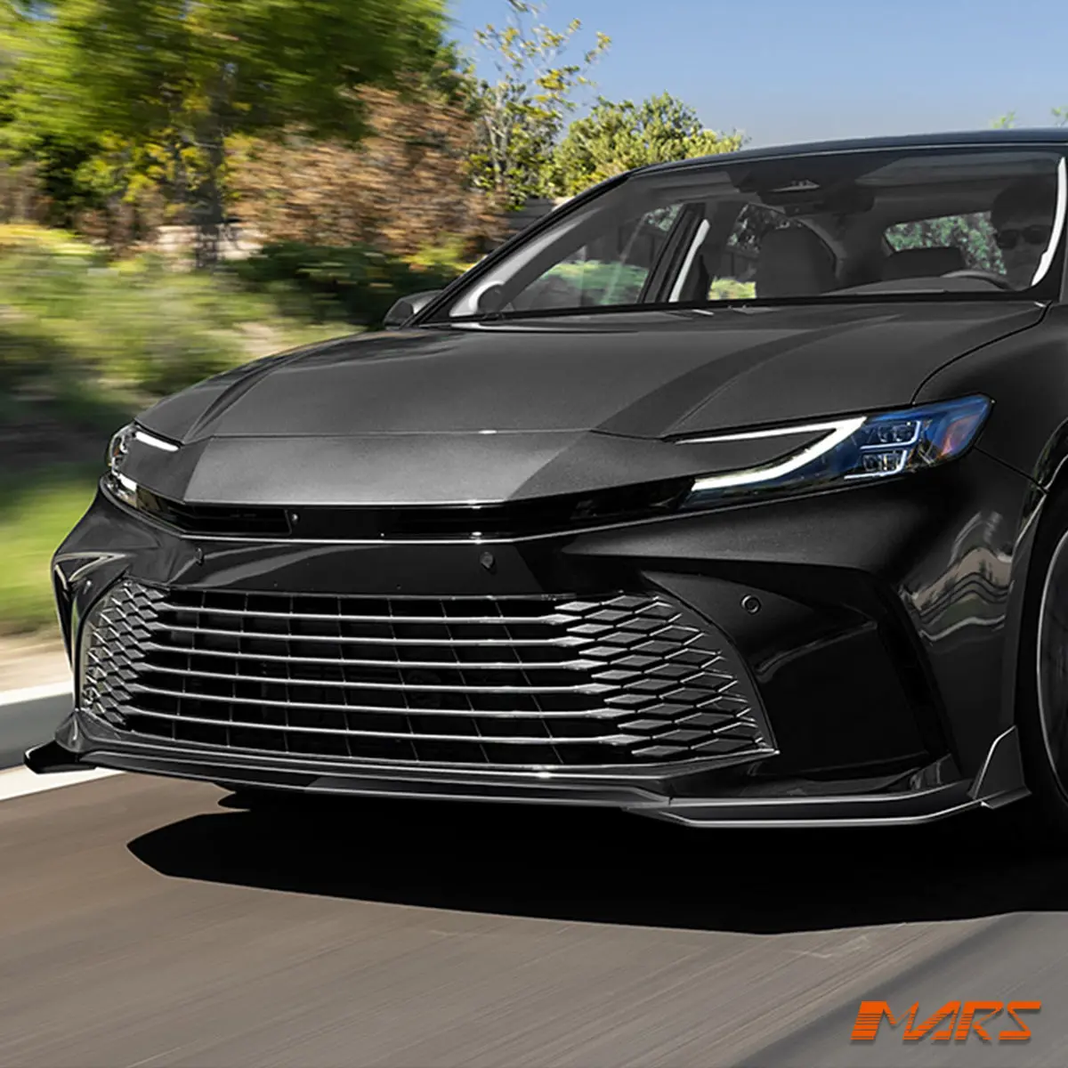 Floaro Gloss Black Lower Front Bumper Bar Lip Spoiler Bodykit For Toyota Camry 2024+ 2