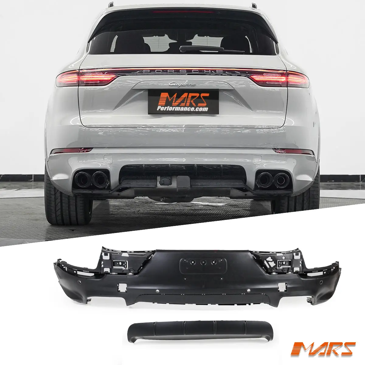 Sportdesign Sd Style Lower Rear Bumper Bar Diffuser Bodykit For Porsche Cayenne 9Ya Suv 23-25 & 9Yb Coupe 18-25 1