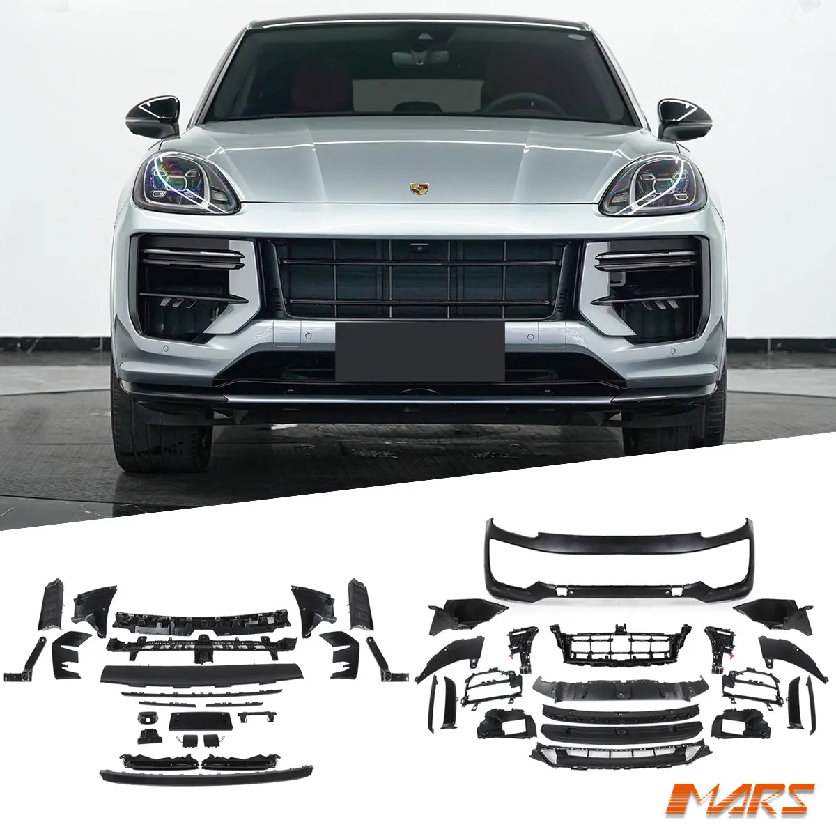 My24 Update Turbo Gt Style Front Bumper Bar Bodykit For Porsche Cayenne 9Ya Suv & 9Yb Coupe 2018-2023 1