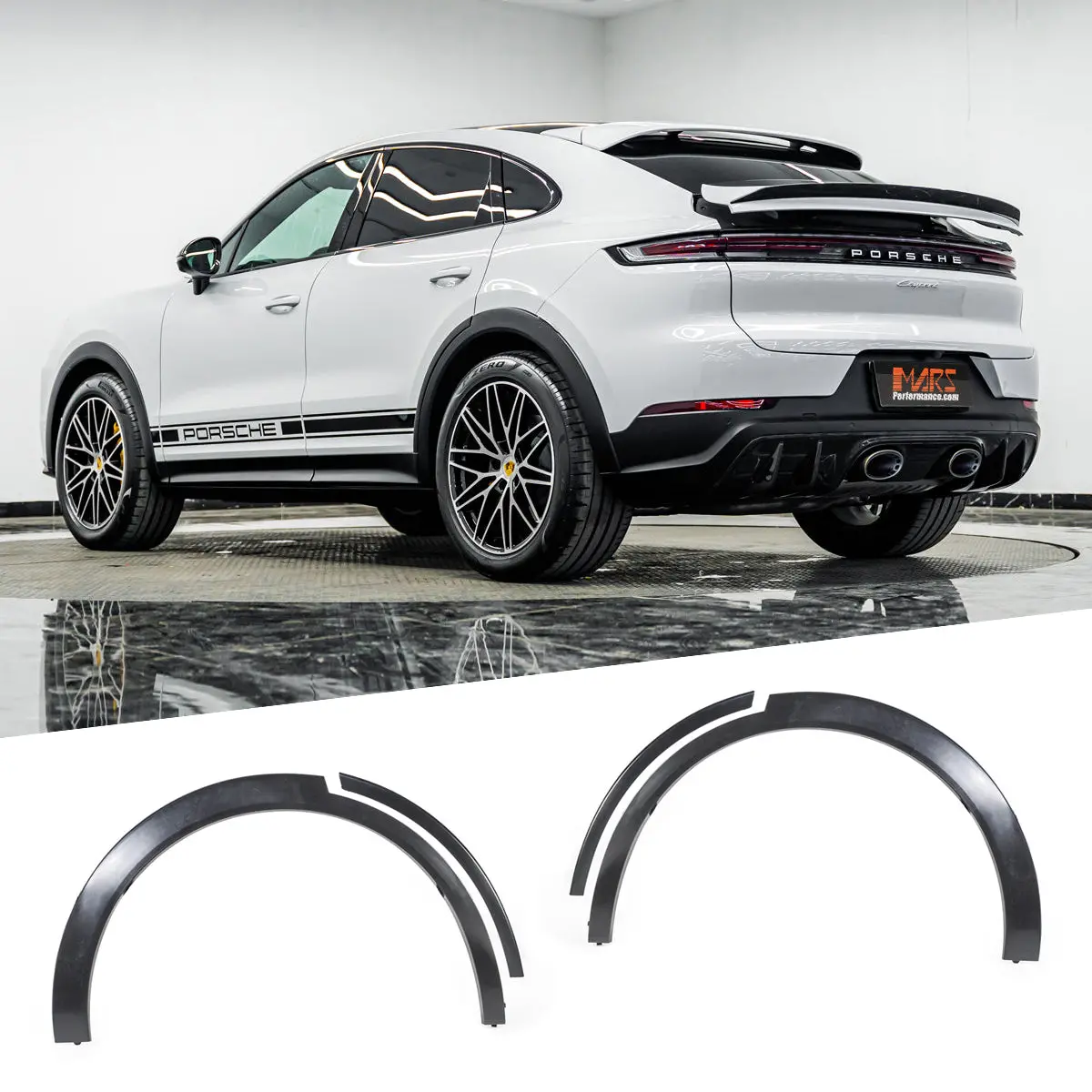 Turbo Gt Style Rear Wheel Arch Trim Bodykit For Porsche Cayenne 9Yb Coupe 2018-2025 1