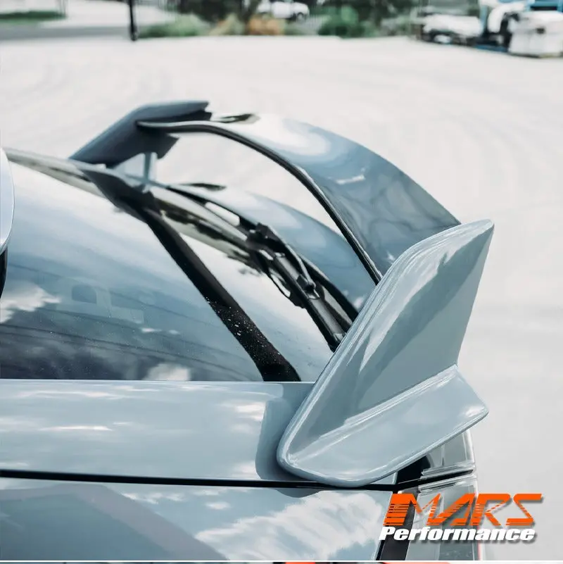 Black Type R Style Rear Trunk Boot Spoiler Lip Bodykit For Honda Civic X Hatch 2016-2021 1