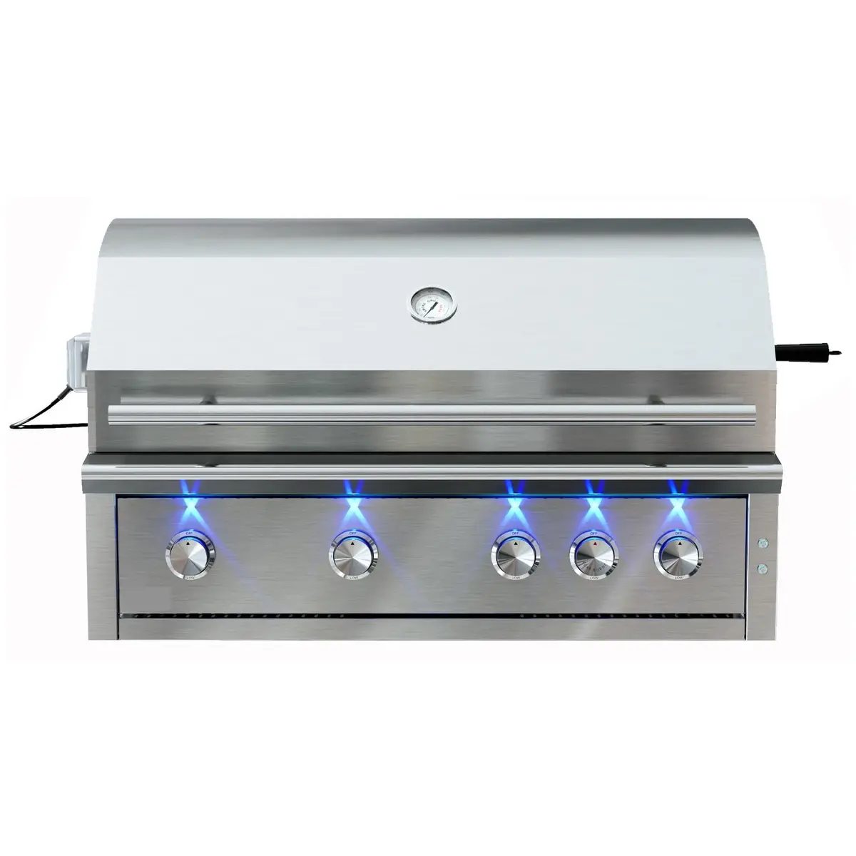 Cj Grills - 42" 304S Built-In Grill Hybrid Gas, Charcoal, Or Wood 1