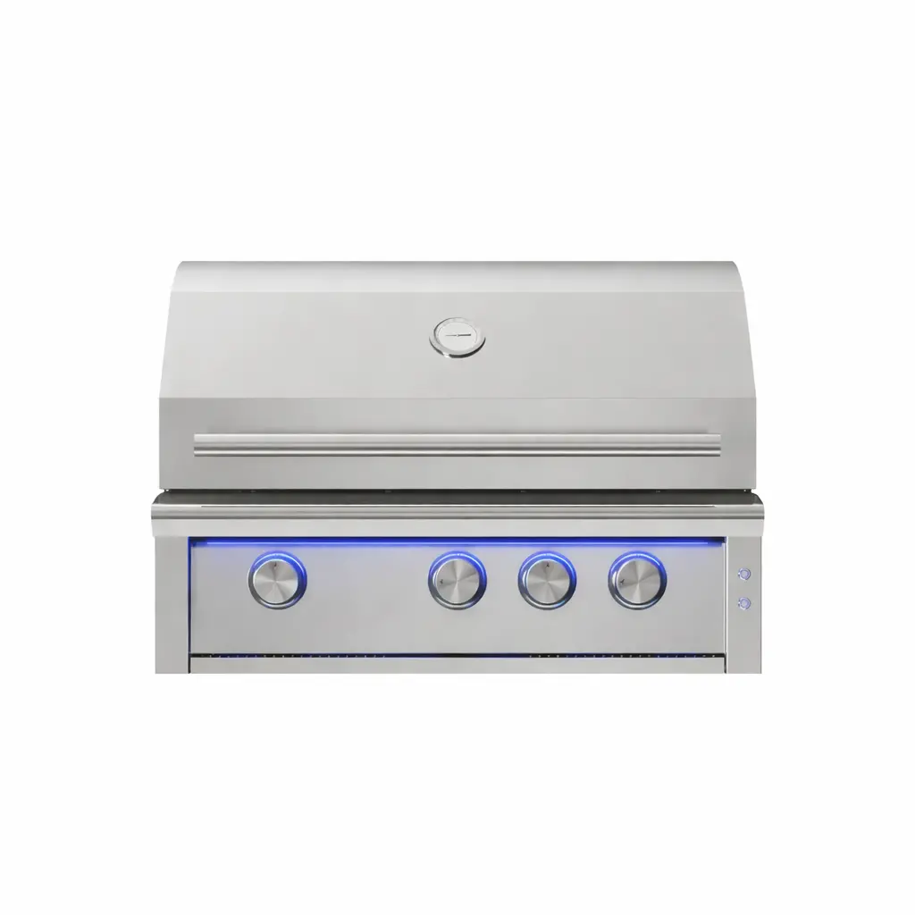 Cj Grills - 32" 304S Bult-In Grill Hybrid Gas, Charcoal, Or Wood 1