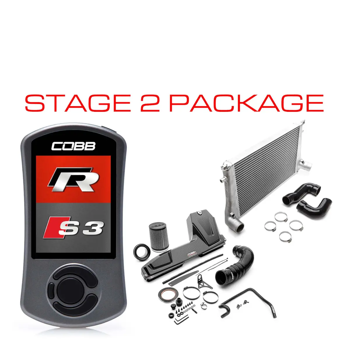 Cobb Stage 2 Redline Carbon Fiber Power Package | Mk7 R · 8V S3 1