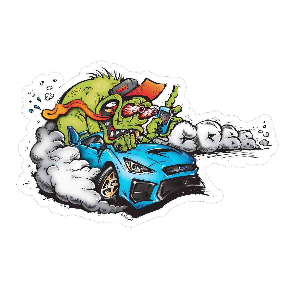 Cobb Subie-Beast Chrome Sticker 1