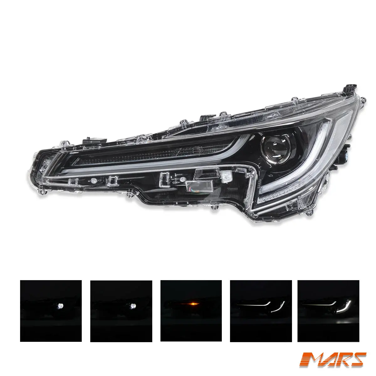 Left (Passenger Side) Oem Headlight Lamp For Toyota Corolla Hatch & Sedan 2018–2022 1