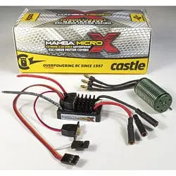 Castle Creation 010-0147-01 1/18 Mamba Micro X Esc W/ 4100Kv Motor 1