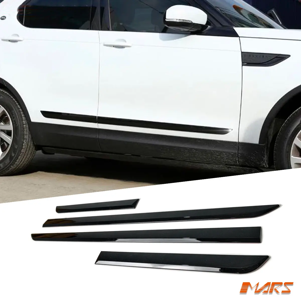 Gloss Black Side Door Protect Mould Trim Bodykit For Land Rover Discovery L462 Series-5 2017-2025 1