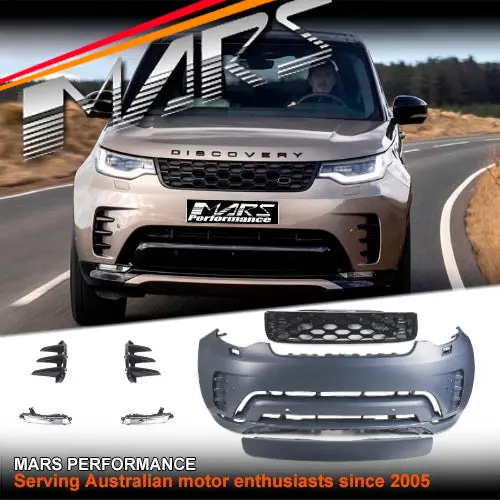 R-Dynamic Style Front Bumper Bar With Grill & Lights For Land Rover Discovery L462 Series-5 2017-2024 1