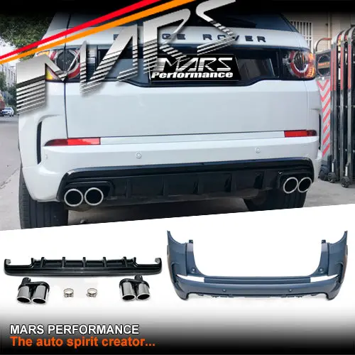 Mars Rear Bumper Bar Bodykit With Dual Exhaust Outlet Tips For Land Rover Discovery Sport L550 1