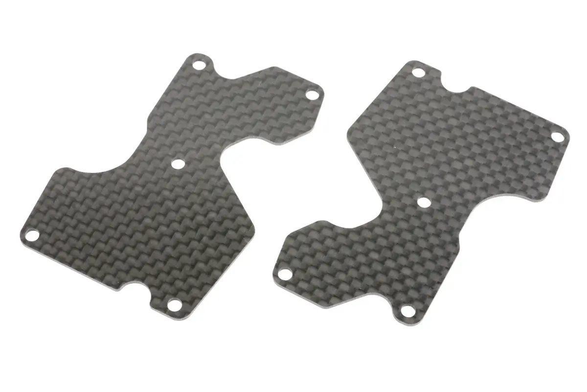 Mugen Seiki E2154b Graphite Front Lower Suspension Arm Mount Plate 2Pcs (1Mm): X8r/8Re/8/8E 1