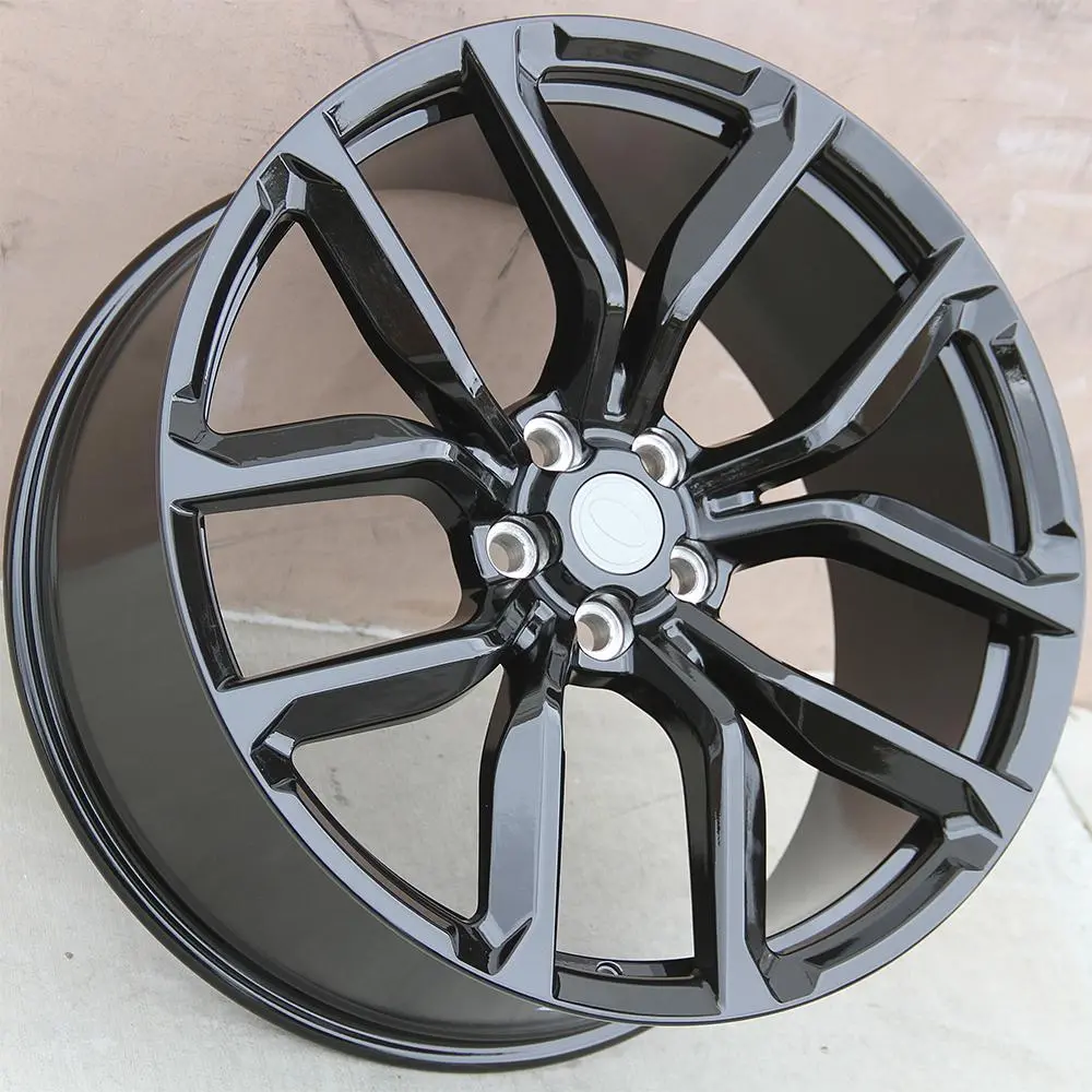 Land Rover Wheels 1386 24X9.5 5X120 Gloss Black Fit Range Rover Sport Svr Hse Autobiography Discovery 1