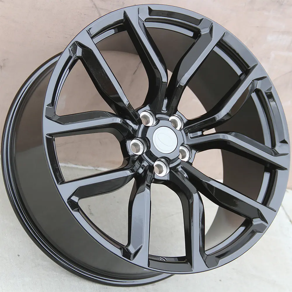 Land Rover Wheels 1386 22X9.5 5X120 Gloss Black Fit Range Rover Sport Svr Hse Autobiography Discovery 1