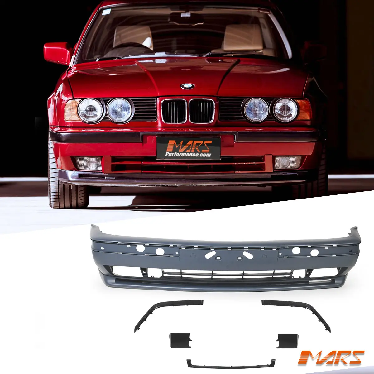 M5 Style Front Bumper Bar Bodykit For Bmw 5-Series E34 Sedan & Wagon 1987-1996 1