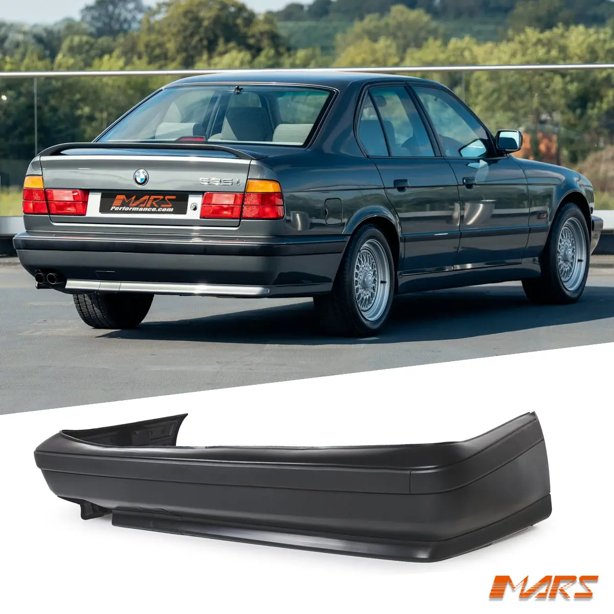 M Tech Sport Style Rear Bumper Bar Bodykit For Bmw 5-Series E34 Sedan & Wagon 1987-1996 1