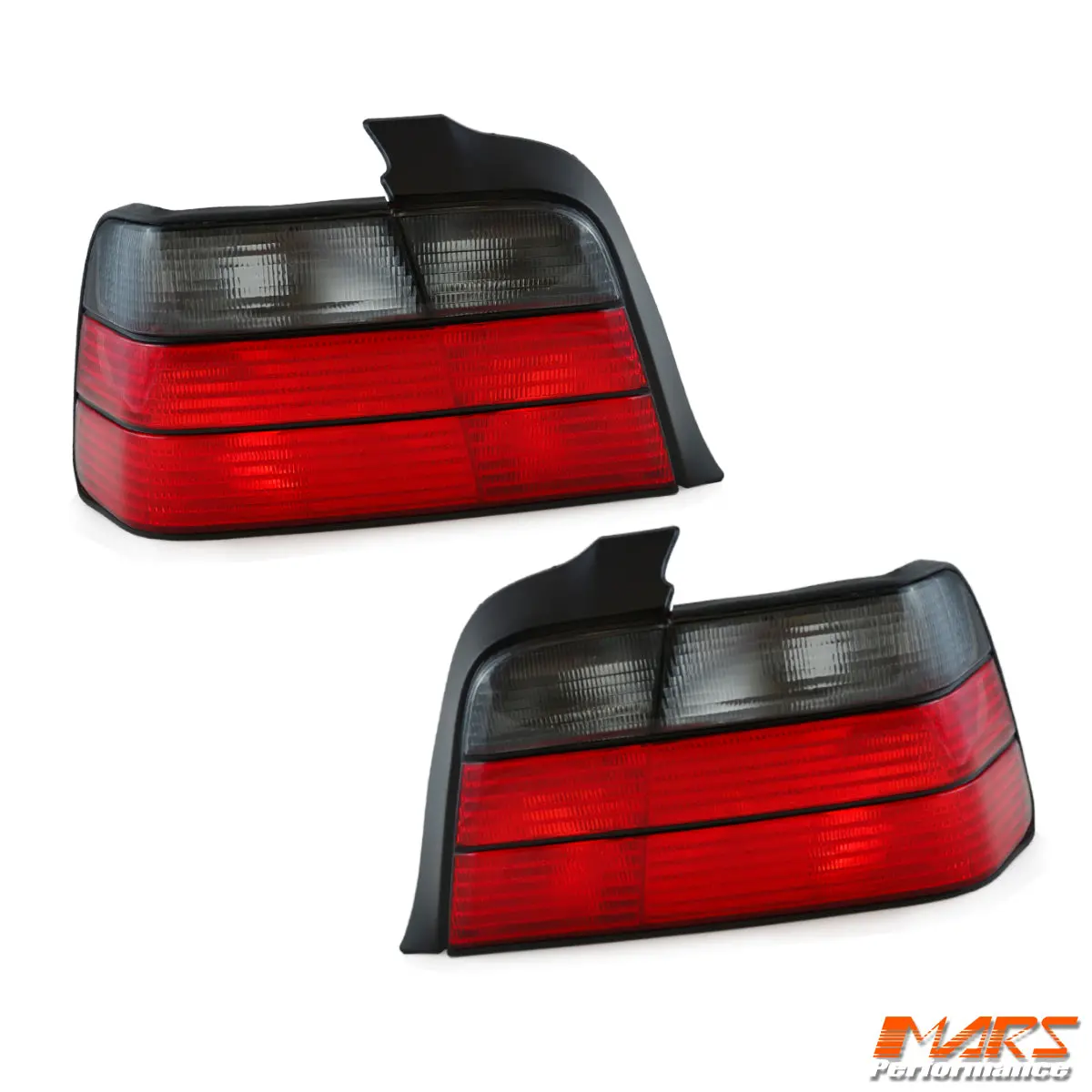 Smoked Red M3 Style Tail Lights For Bmw E36 3-Series 4 Doors Sedan 1991-1998 1