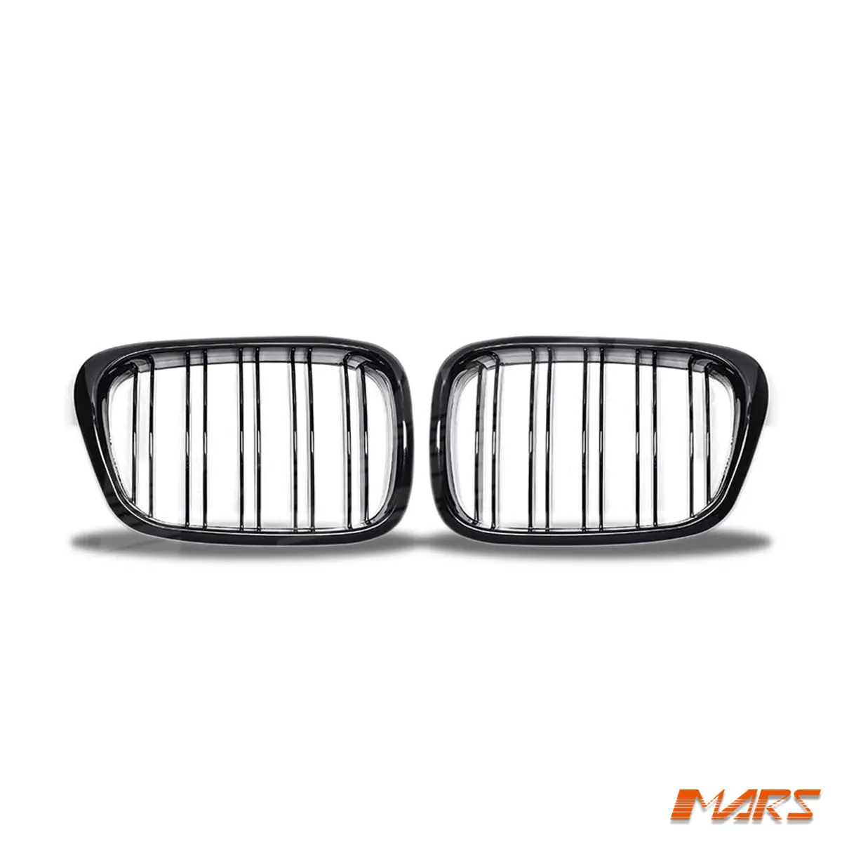 Gloss Black M5 Double Stripe Style Front Bumper Bar Grille Grill Bodykit For Bmw 5 Series E39 Sedan & Wagon 1995-2003 1