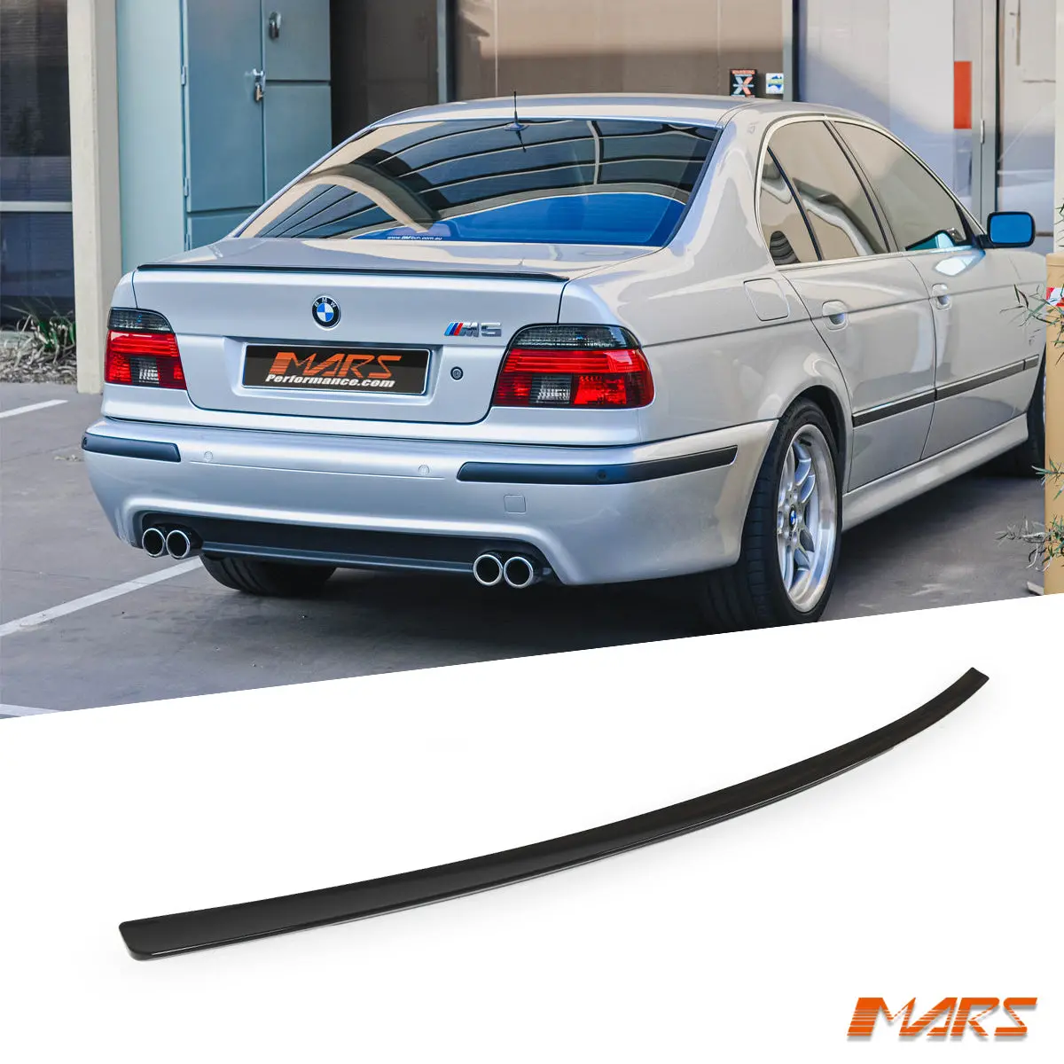 Gloss Black Rear Trunk Boot Lip Spoiler Wing Bodykit For Bmw 5-Series E39 Sedan & M5 1995-2003 1