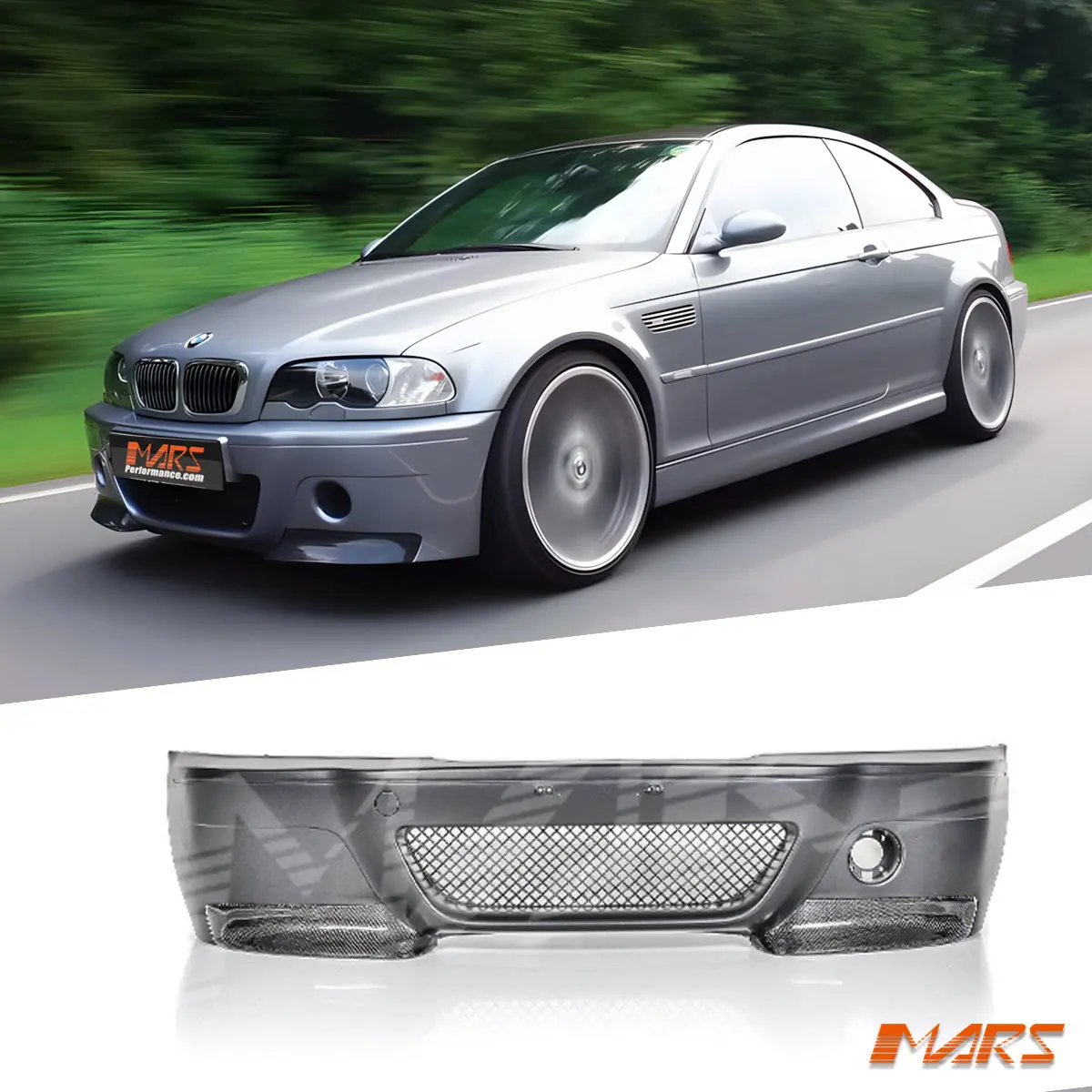M3 Csl Style Front Bumper Bar Bodykit For Bmw 3-Series E46 2D Coupe & Covertible 1999-2005 1