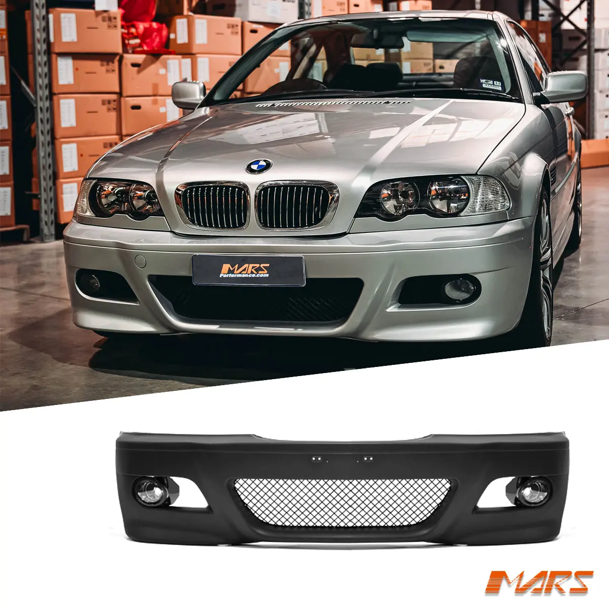 M3 Style Front Bumper Bar Bodykit For Bmw 3-Series E46 2 Doors Coupe & Convertible 1999-2005 1