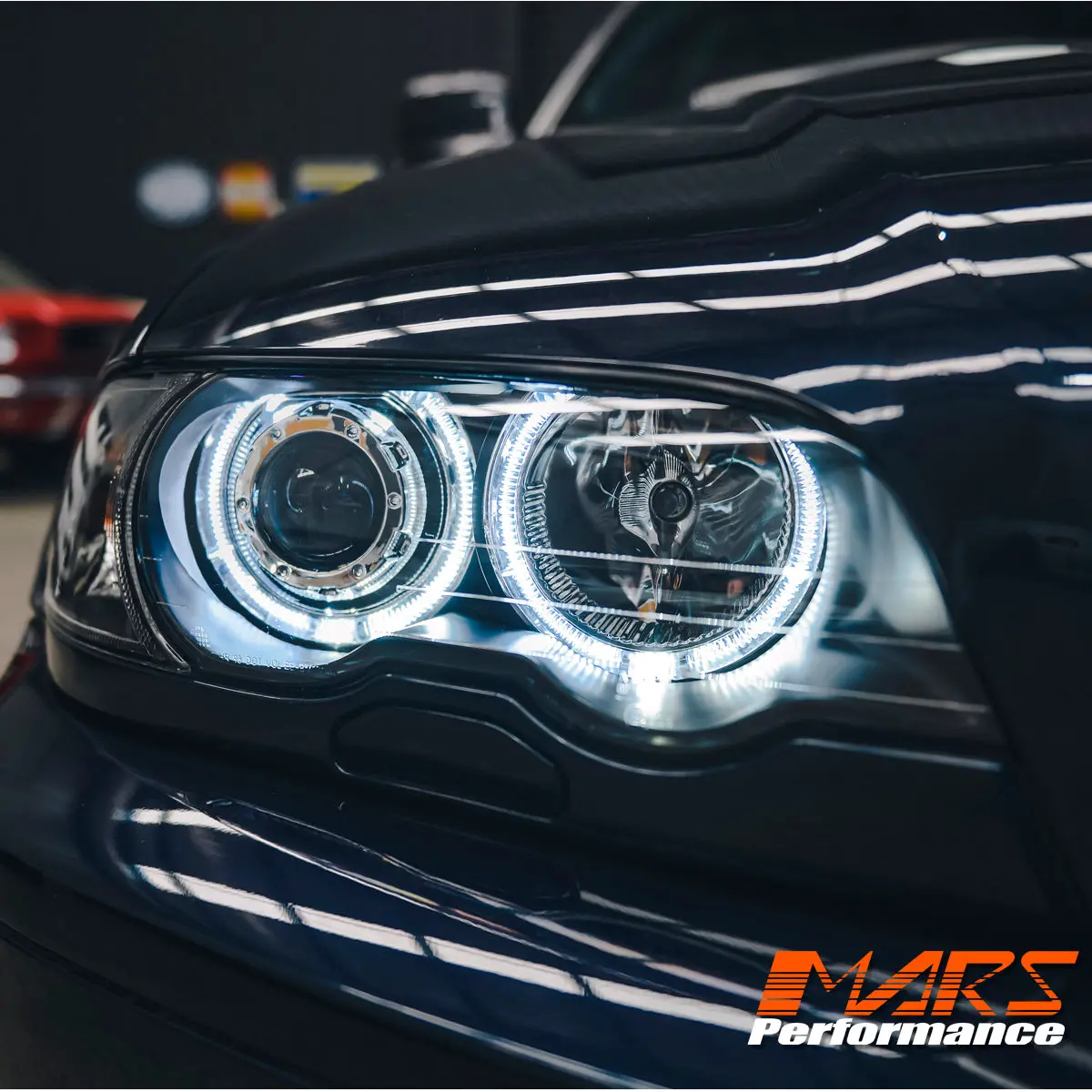 Black High Power Led Angel-Eyes Projector Head Lights For Bmw 3-Series E46 Coupe 1999-2002, Pre Lci Models 1