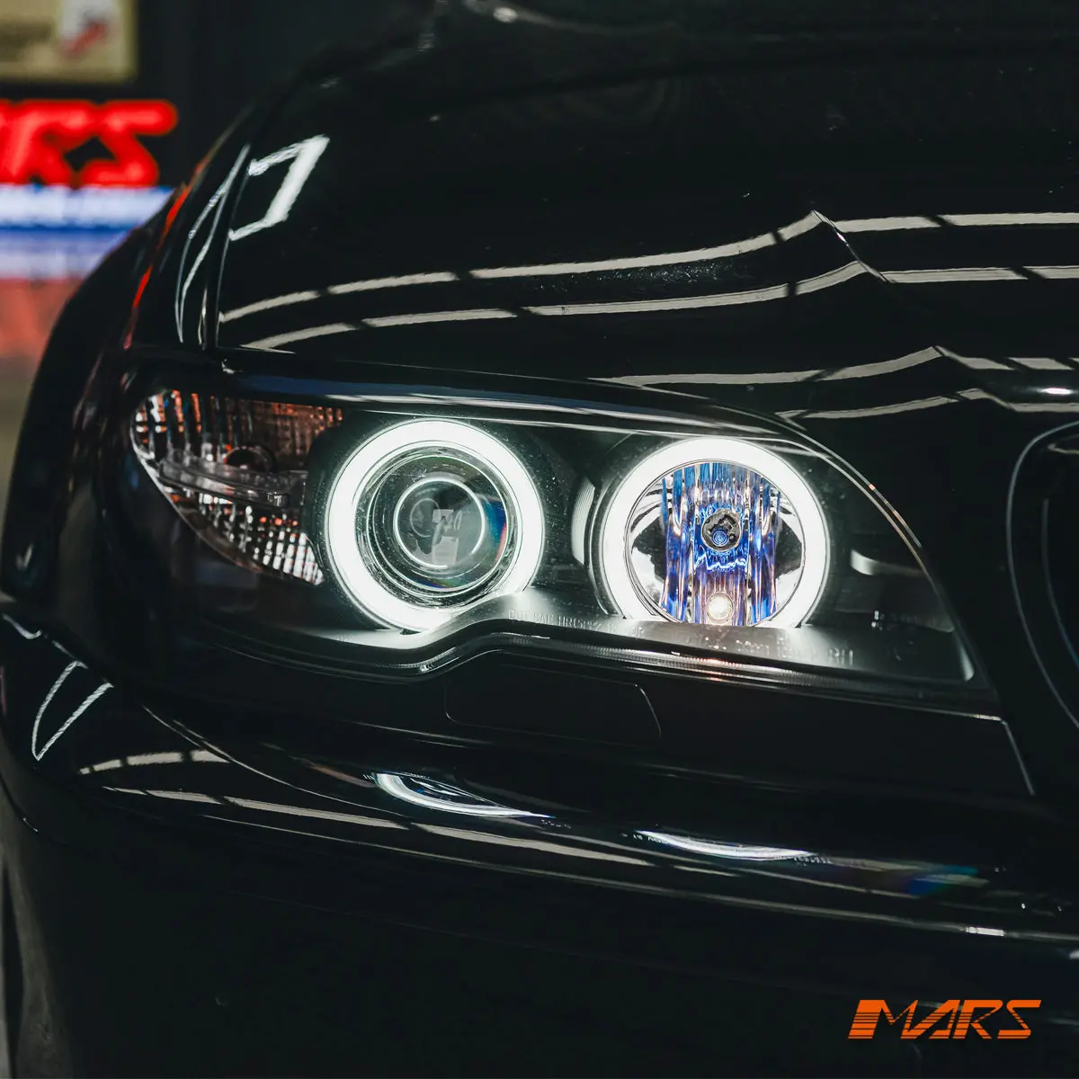 (Replace Stock Hid Xenon Model) Ccfl Angel-Eyes Projector Head Lights For Bmw 3-Series E46 Lci Coupe & Convertible 2003-2005 1