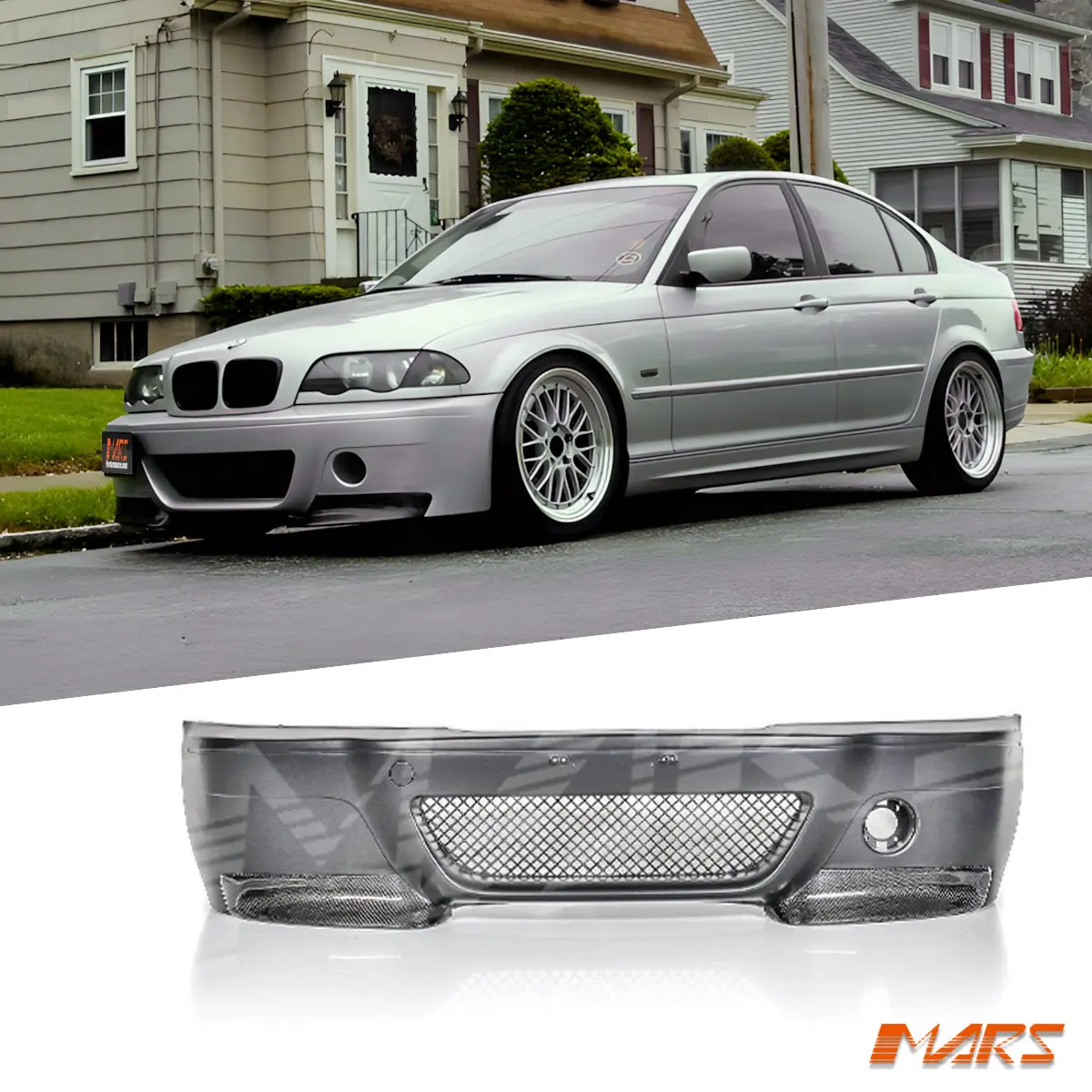 M3 Csl Style Front Bumper Bar Bodykit For Bmw 3-Series E46 4 Doors Sedan 1998-2004 1