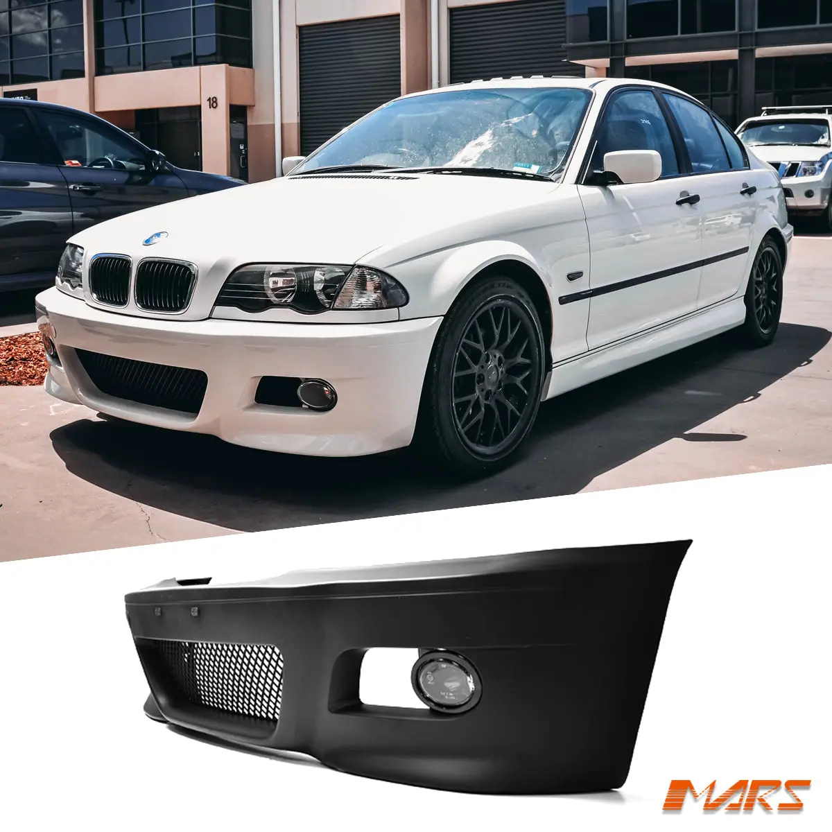 M3 Style Front Bumper Bar Bodykit For Bmw 3-Series E46 4 Doors Sedan & Wagon 1998-2005 1