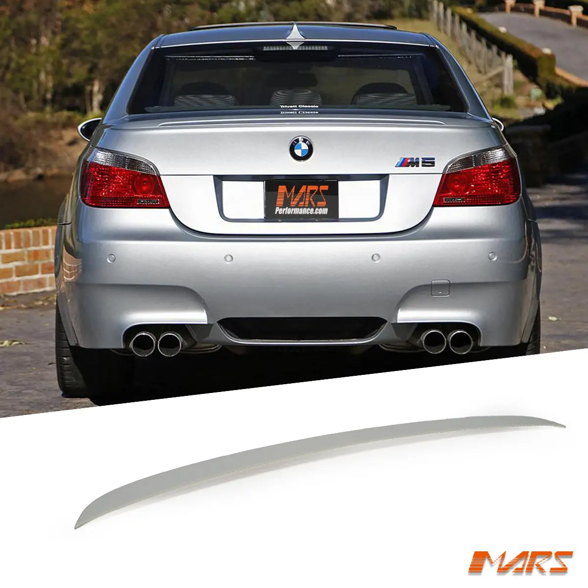 Unpainted Abs Performance Rear Trunk Boot Lip Spoiler Wing Bodykit For Bmw 5-Series E60 & M5 2003-2009 1