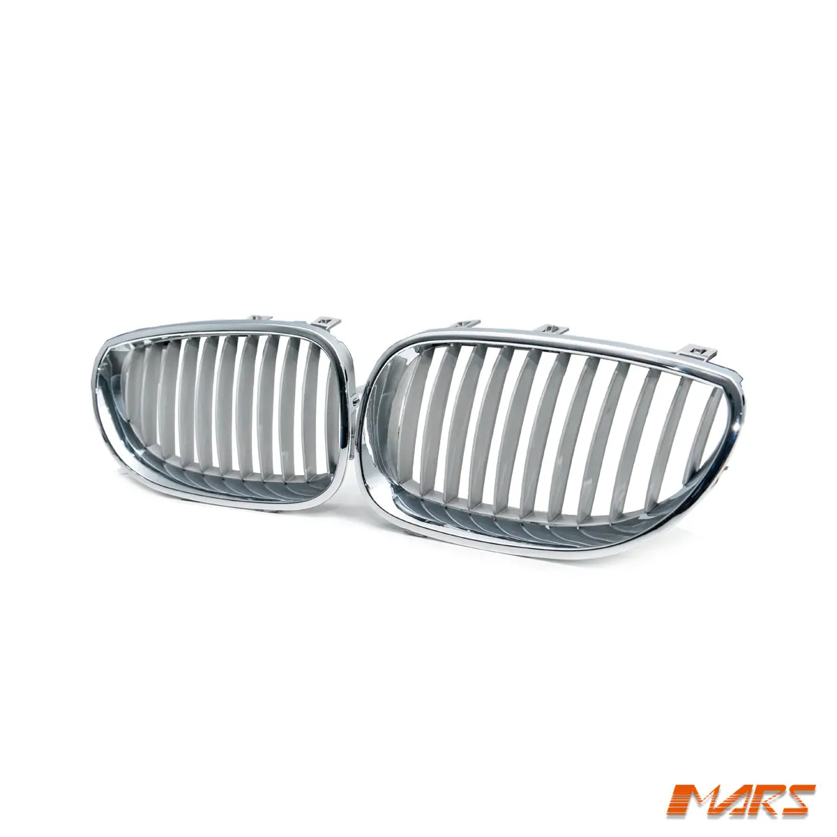 Chrome Silver Front Kidney Grille Grill Bodykit For Bmw 5-Series E60 E61 2003-2009 & M5 2