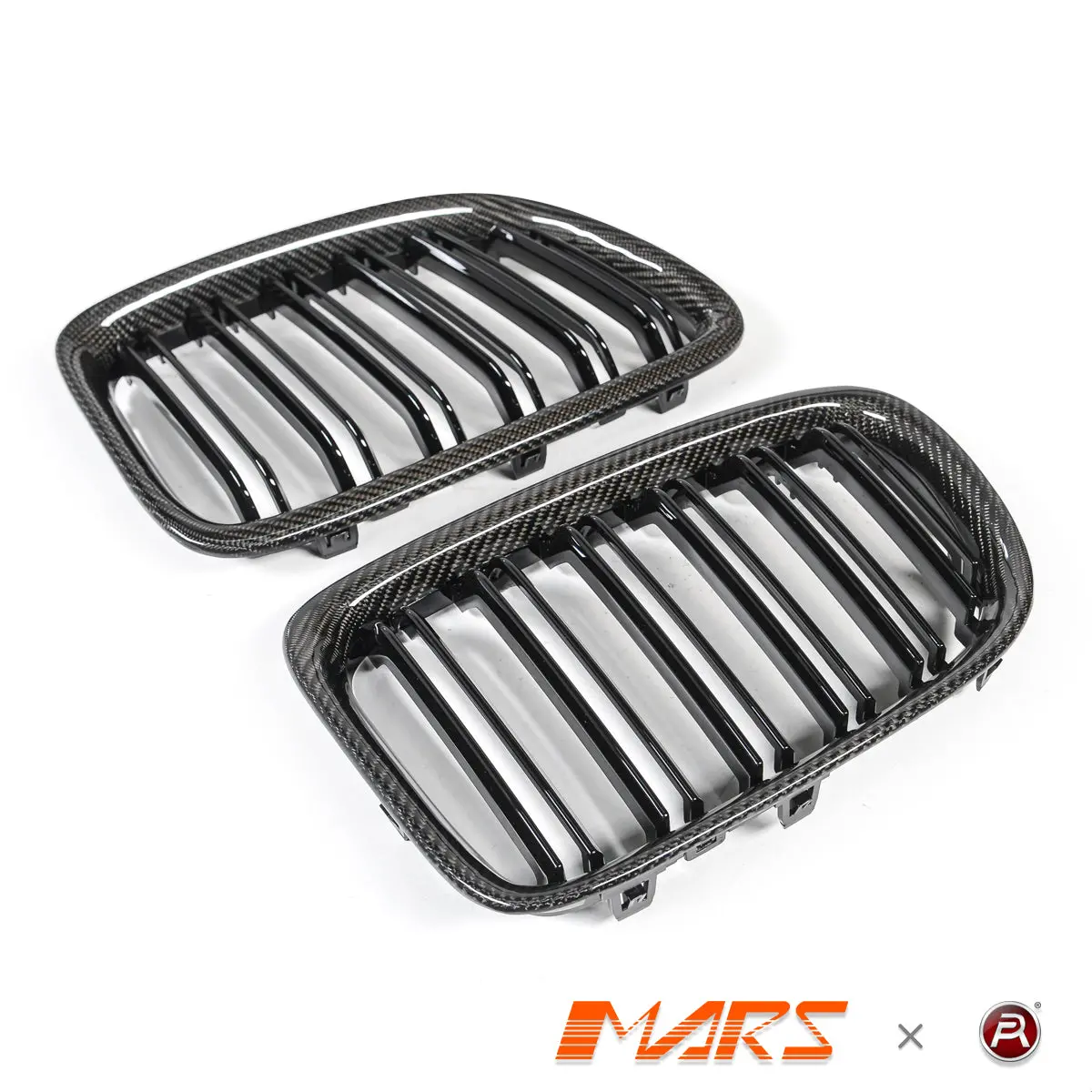 Carbon Fibre M4 Style Front Bumper Bar Kidney Grille Grill Bodykit For Bmw X1 E84 2009-2014 1