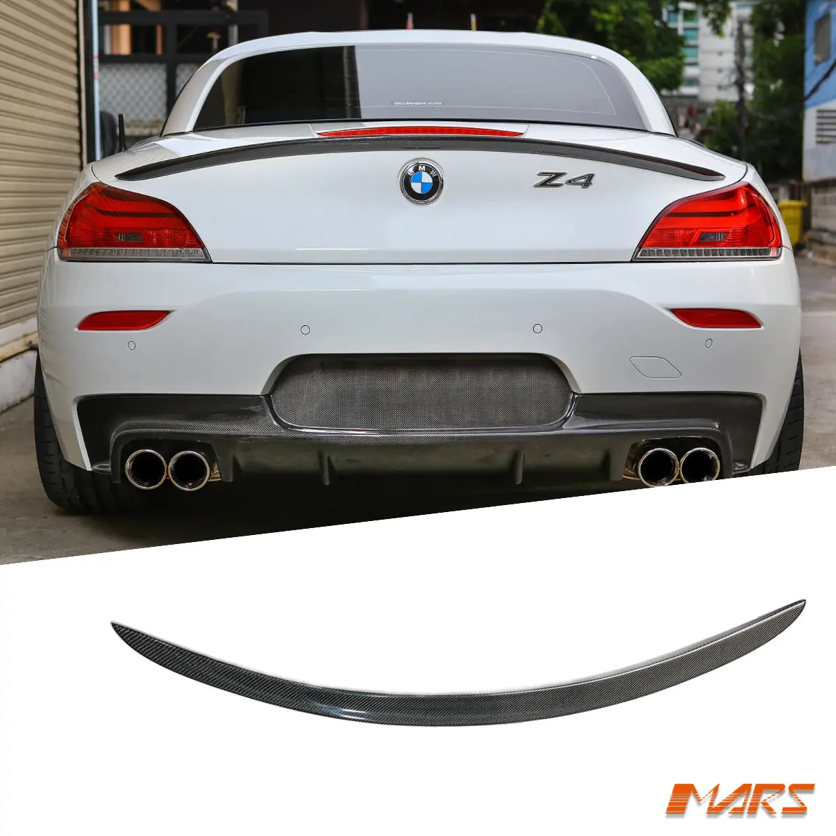 3D Design Style Carbon Fibre Rear Trunk Lip Spoiler Wing Bodykit For Bmw Z4 E89 2009-2016 1