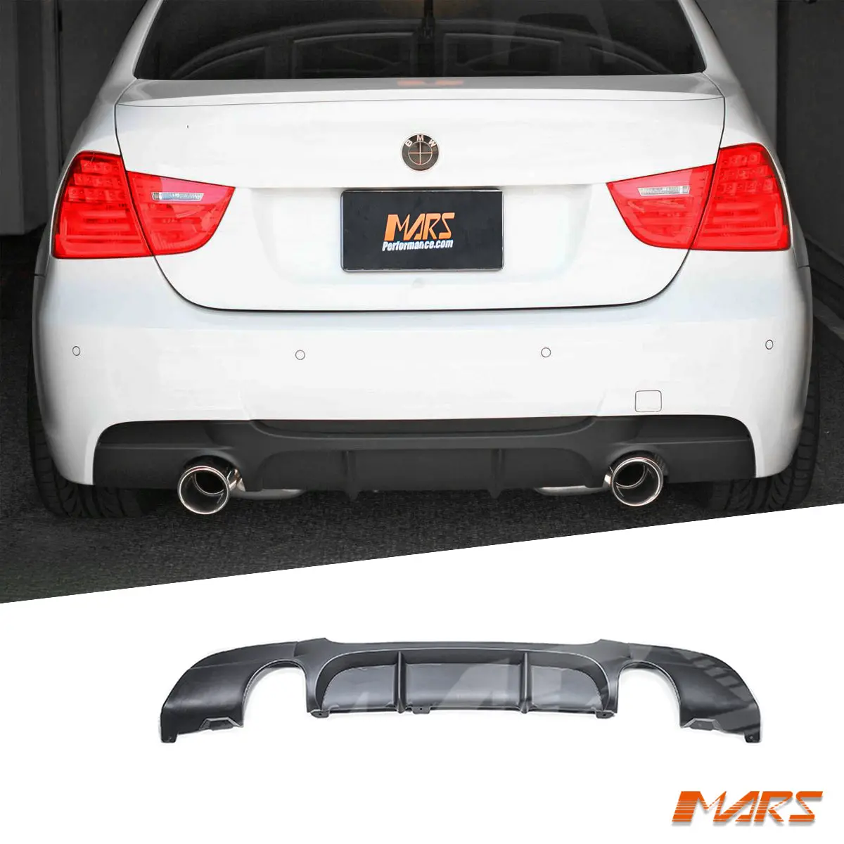 Performance Rear Bumper Bar Diffuser Bodykit For Bmw 3-Series 335I E90 Sedan & E91 Wagon 2005-2012 1