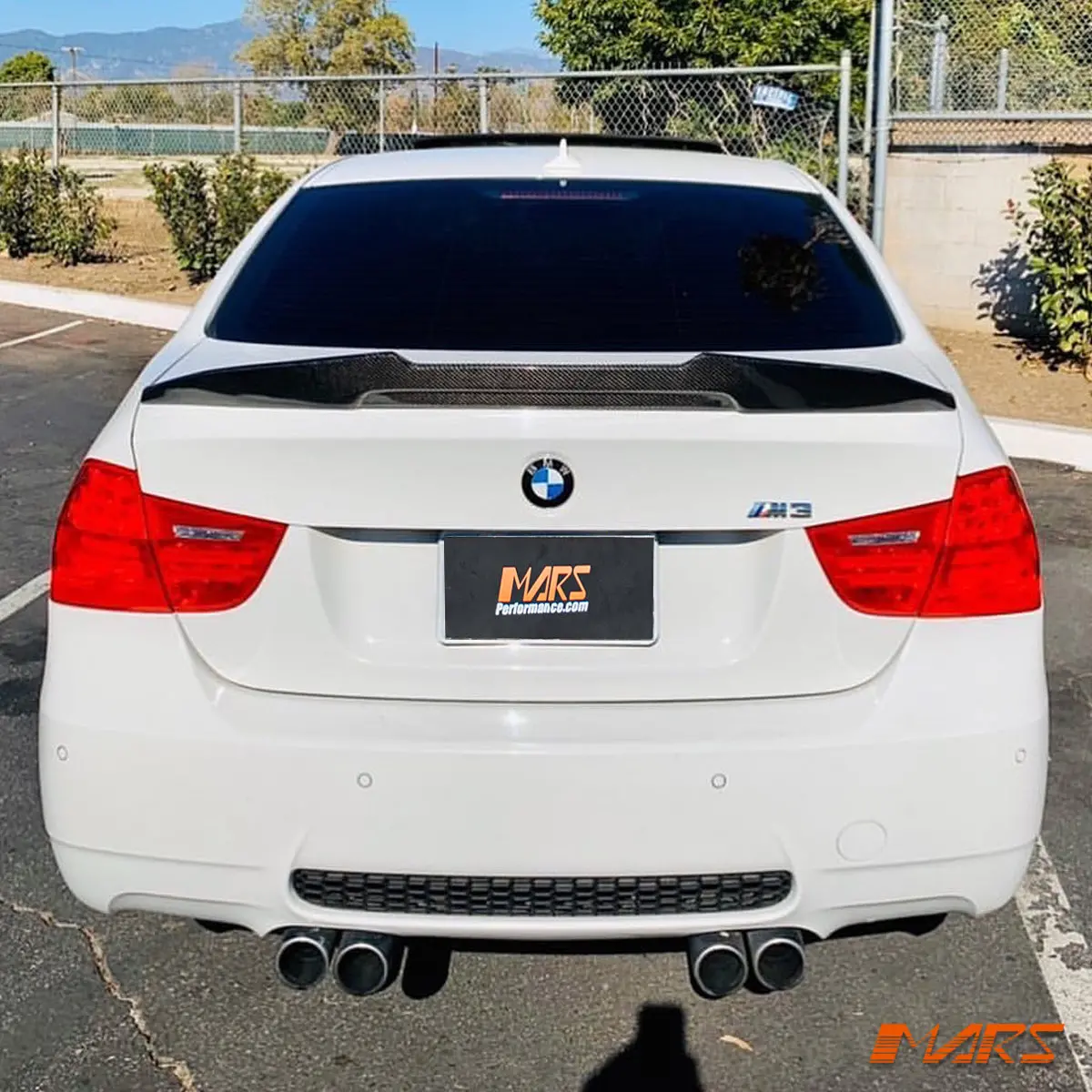 Psm Style Carbon Fibre Rear Trunk Lip Spoiler Wing Bodykit For Bmw 3 Series E90 Sedan 2005-2011 & M3 1
