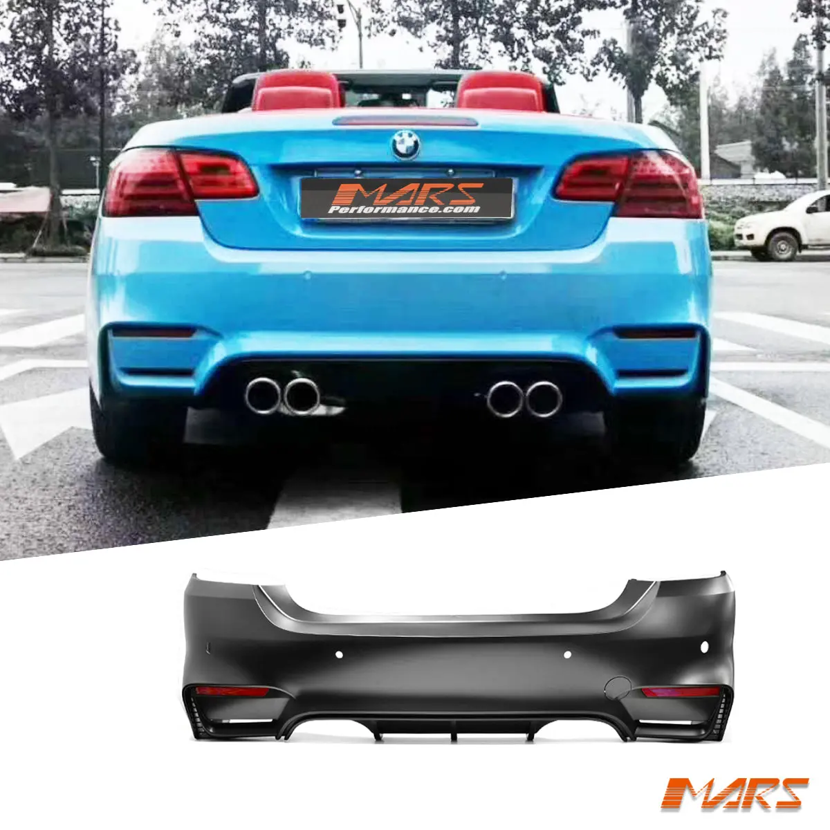 M4 F82 Style Rear Bumper Bar Bodykit For Bmw 3 Series E92 Coupe & E93 Convertible 2006-2013 1