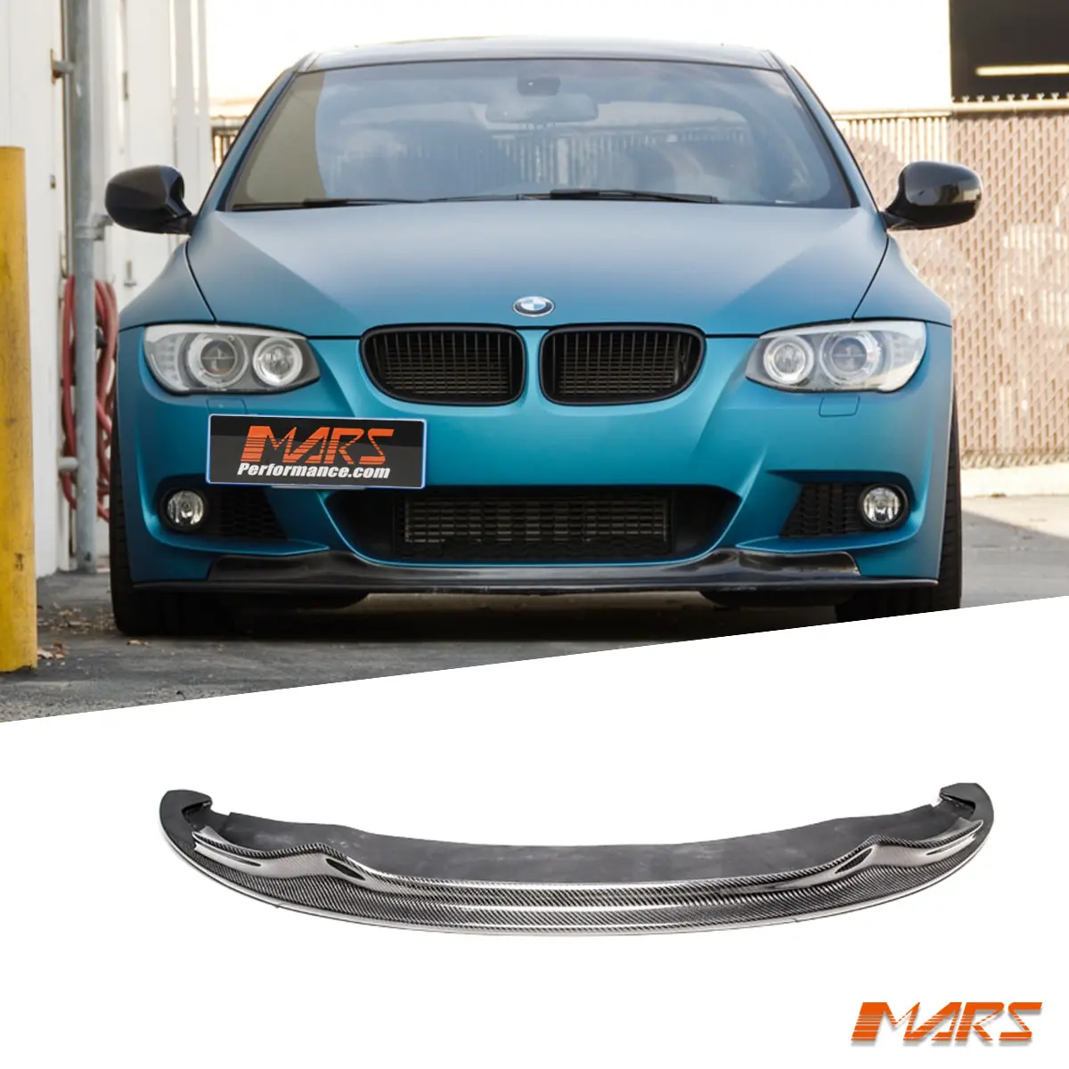 Arkym Style Front Bumper Bar Carbon Fibre Lip Spoiler Bodykit For Bmw 3-Series E92 E93 M Tech Sport 2010-2013 Lci 1