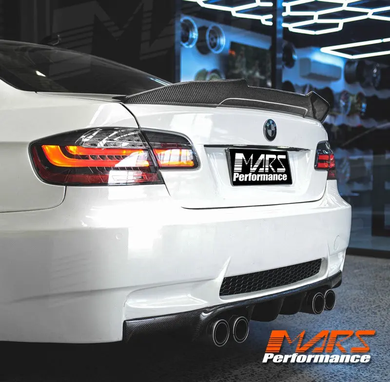Psm Style Carbon Fibre Rear Trunk Lip Spoiler Wing Bodykit For Bmw 3-Series E92 Coupe & M3 2006-2013 1