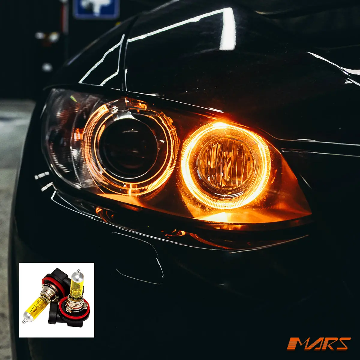 Golden 3000K H8 Angel Eyes Marker Halogen Bulbs For Bmw E90 E92 E93 M3 E71 E84 E70 1