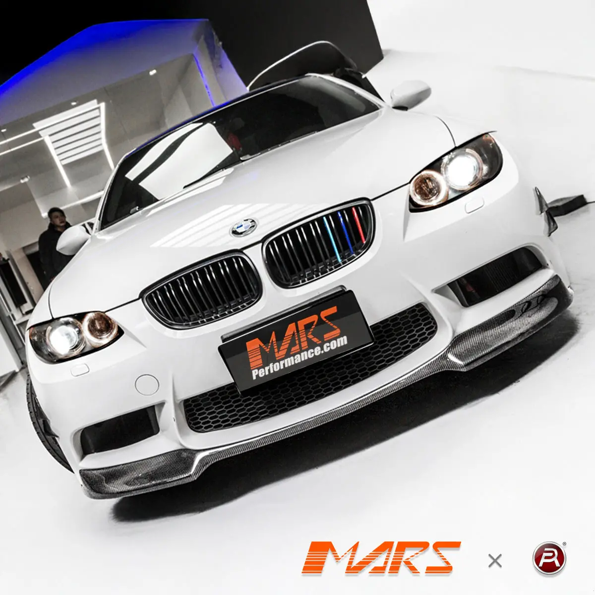 M4 Style Front Bumper Bar Bodykit Grille Grill With Colour Stripes For Bmw 3 Series E92 Coupe & E93 Convertible Pre Lci 2006-2009 1