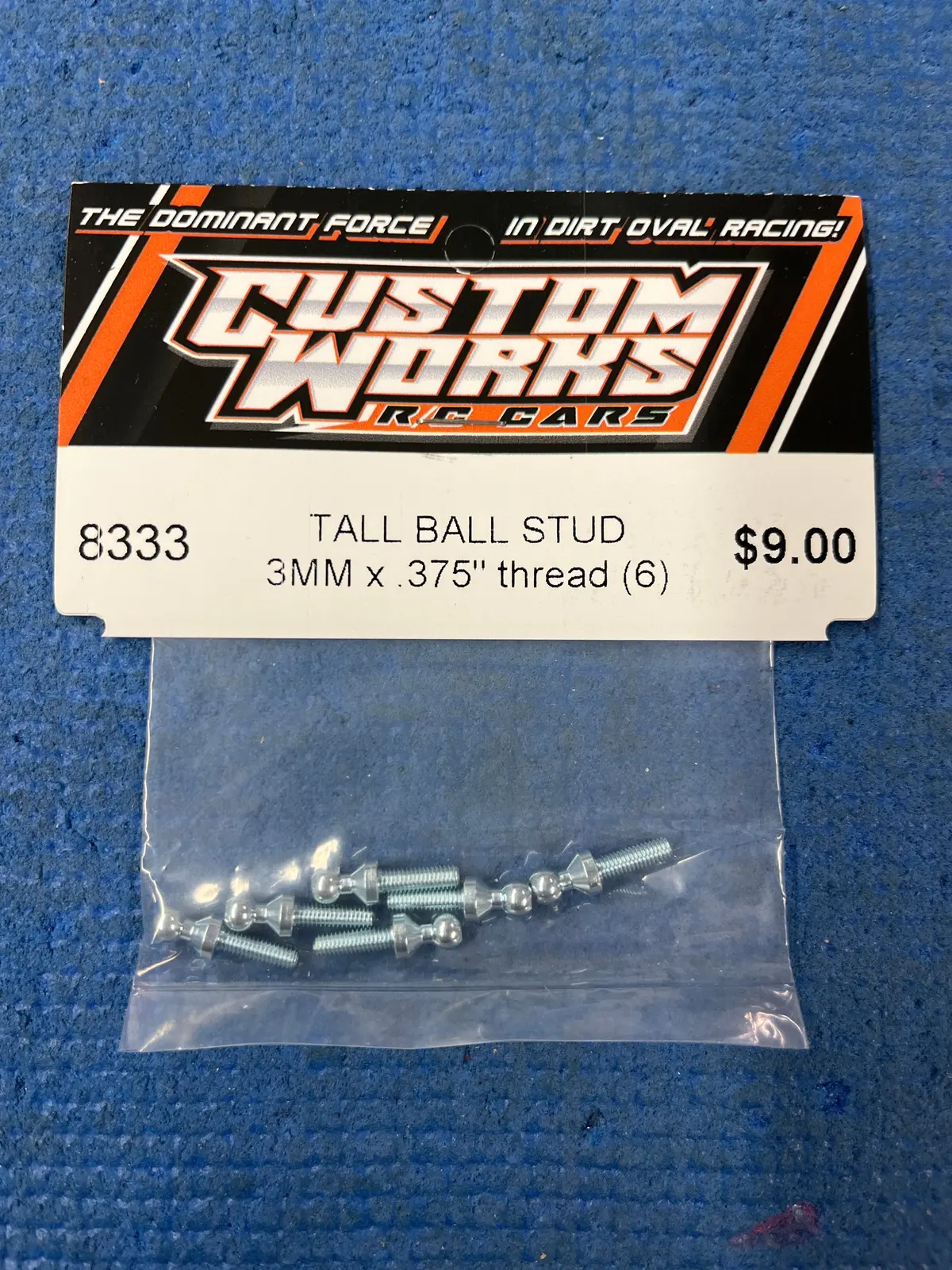 Custom Works 8333 Tall Ball Stud – 3Mm X .375″ Thread (6) 1