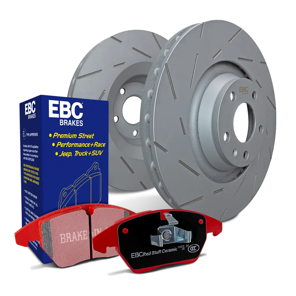 Ebc S4k Redstuff Pad And Usr Rotor Front Kit Audi 8V S3, Mk7/Mk8 Gti & Golf R 1